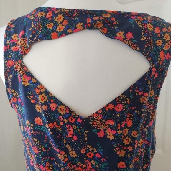 GAP Navy Floral Halter Sundress Sz S - Picture 7 of 10